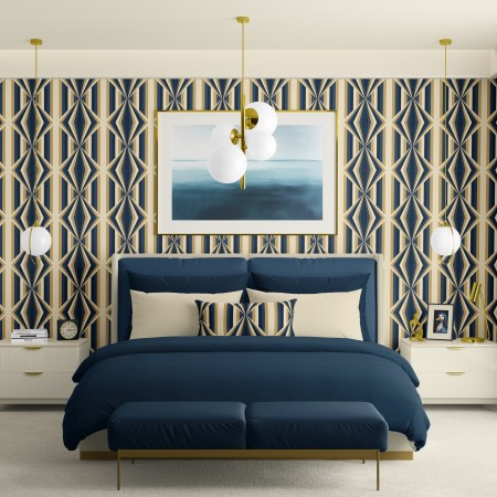 Deco Prism Sandy Teal Gold