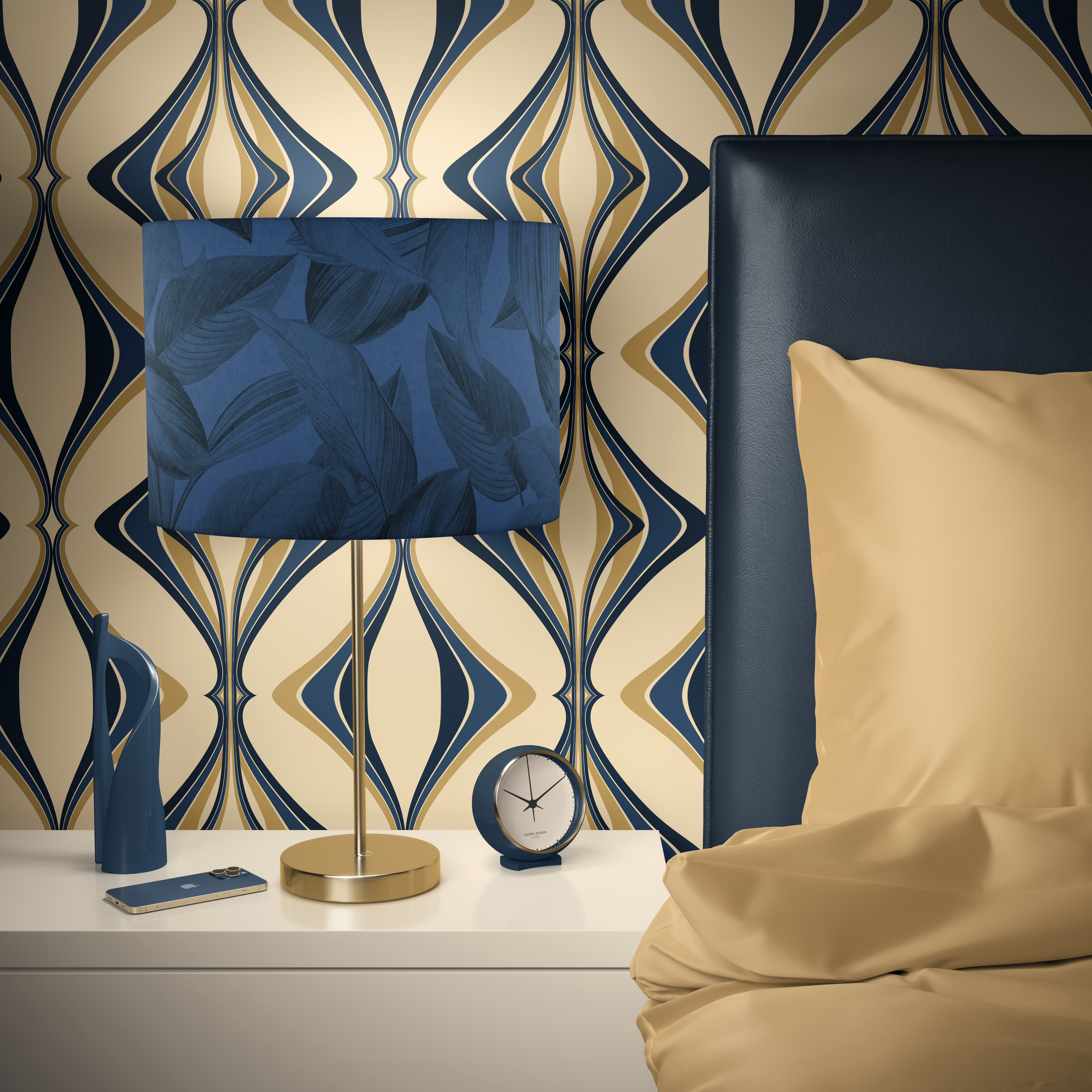 Hourglass Sandy Teal Gold - Image 2