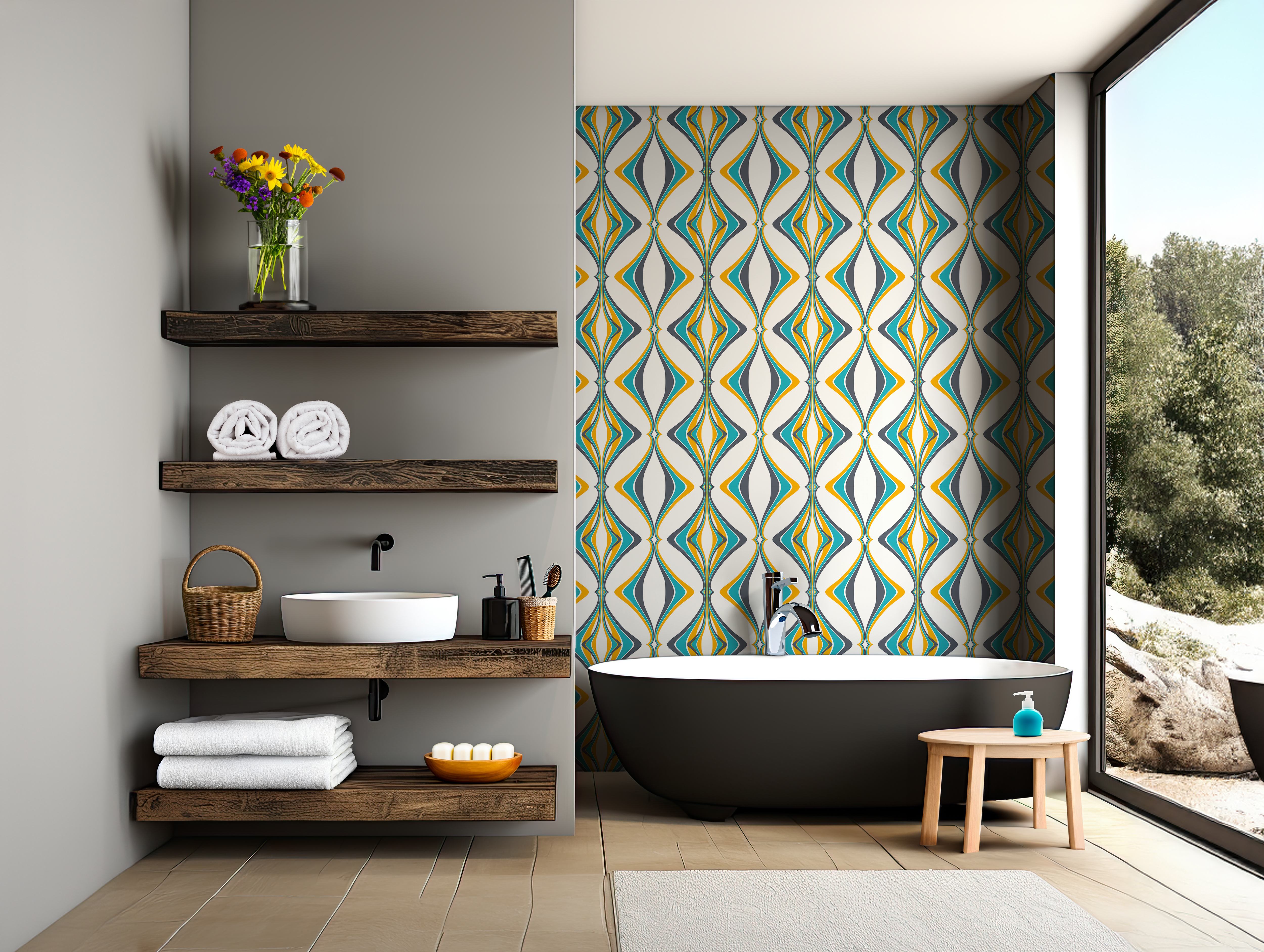 Hourglass Turquoise Yellow - Image 2